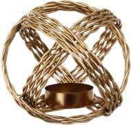 Свічник Sfera 10,5х10,5х10 см золотистий Inari
