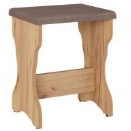 Табурет Компаніт Т-2 балатон коричневий / дуб крафт золотий