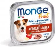 Корм вологий для усіх порід Monge FRUIT з ягням та яблуком (70013222) 100 г