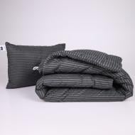 Набор №1094 Сolor Fun Line 17-0611 Stripe Black лето 140x205 см MirSon черный