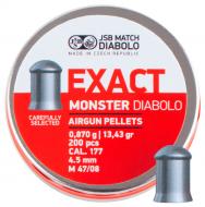 Пули пневматические JSB Diabolo Exact Monster 4,5 мм 0,87 г 200 шт.