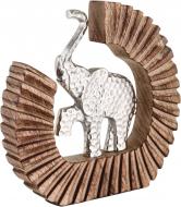 Статуэтка Inari Elephant 23х24,5х3,8 см серебряныйкоричневый