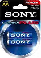 Батарейка Sony Stamina Plus AA (R6, 316) 2 шт. (AM3P2A)