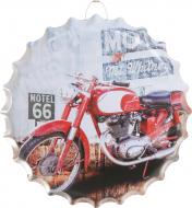 Декор настінний Кришка від пляшки Motorbike 40 см d40
