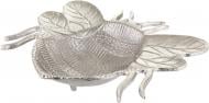 Блюдо декоративное Inari Bee серебряный алюминий 30,5х27,5х6,5 см