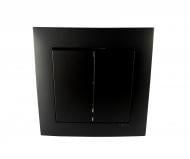 Выключатель проходной двухклавишный Efapel Logus без подсветки черный 21101 TPM