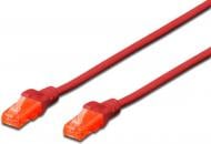 Патч-корд Digitus CAT 6 UTP (DK-1612-005/R) 0,5 м красный