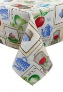 Скатерть CUPCAKE blue 120x136 см голубой Прованс