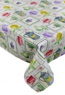 Скатерть CUPCAKE violet 120x136 см фиолетовый Прованс