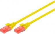 Патч-корд Digitus Cat 6 UTP AWG 26/7 CCA PVC 1 м желтый