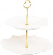 Фруктовница двухъярусная Fiora Maris 20х2/26х2,5 см фарфор