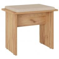 Табурет Компаніт Т-7 балатон темно-бежевий / дуб крафт золотий