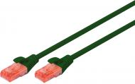 Патч-корд Digitus Cat 6 UTP AWG 26/7 CCA PVC 1 м зеленый Патч-корд Digitus Cat 6 UTP AWG 26/7 CCA PVC 1 м зеленый