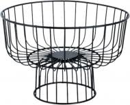 Корзинка для фруктов Flamberg Premium Aurum 28x14,5x9,3 см черный