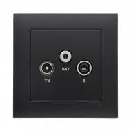 Розетка TV+SAT Efapel Logus черный 21543 TPM
