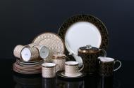 Сервиз для чая Fiora Midnight Gold 24 предмета на 6 персон