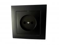 Без заземления Efapel Logus 16 А 250 В без шторок черный 21121 TPM