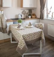 Скатерть Lucy Коричневый цветок 133x180 см коричневый Скатерть Lucy Коричневый цветок 133x180 см коричневый