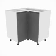 Тумба нижня Влада (Н 90х90 права) графіт/білий