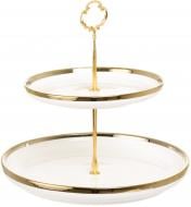 Фруктовница двухъярусная Fiora Noble 18х1/25,5х2 см фарфор