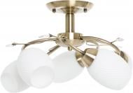 Люстра потолочная Accento lighting HELLIN 5xE27 античная латунь ALDW-MX12836-5