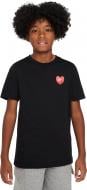 Футболка Nike K NSW TEE HEART FN9639-010 р.S черный