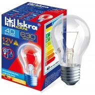 Лампа накаливания Іскра A55 40 Вт E27 230 В прозрачная (Iskra МО 12-40-Т-А55 Е27)