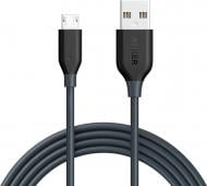 Кабель Anker PowerLine USB – microUSB 1,8 сірий A8133H11