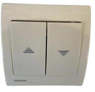 Вимикач для жалюзі Siemens Iris без підсвітки 16 А 250В кремовий 18569 А Вимикач для жалюзі Siemens Iris без підсвітки 16 А 250В кремовий 18569 А