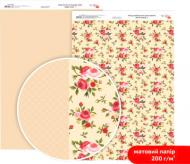 Бумага для дизайна двусторонняя матовая Магия роз 1 А4 200 г/кв.м Rosa Talent