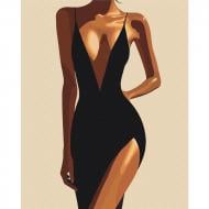 Картина по номерам Обаяние в черном 40х50 см Brushme