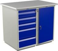 Верстак металлический с тумбами WD5/WD1 Практик 111