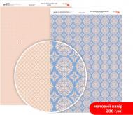 Бумага для дизайна двусторонняя матовая Кружево 2 А4 200 г/кв.м Rosa Talent