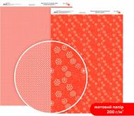 Бумага для дизайна двусторонняя матовая Нежность цветов 1 А4 200 г/кв.м Rosa Talent