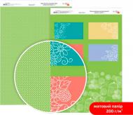 Бумага для дизайна двусторонняя матовая Нежность цветов 3 А4 200 г/кв.м Rosa Talent