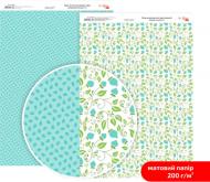 Бумага для дизайна двусторонняя матовая Нежность цветов 6 А4 200 г/кв.м Rosa Talent