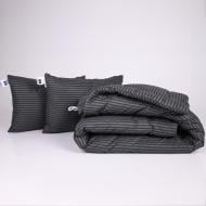 Набор №1072 Сolor Fun Line 17-0611 Stripe Black Tencel лето 155x215 см MirSon черный