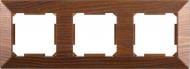 Рамка трехместная HausMark Alta горизонтальная дуб бронзовый SNG-FRP.SQ20G3-8/Oak-bronze