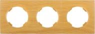 Рамка трехместная HausMark Bela горизонтальная бамбук SNG-FRP.RD20G3-3/Bamboo