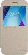 Чехол-книжка Nillkin для Samsung Galaxy A5 A520 2017 gold (6328421) Sparkle series (Золотистый)