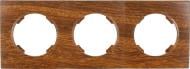 Рамка трехместная HausMark Bela горизонтальная орех SNG-FRP.RD20G3-9/Walnut Рамка трехместная HausMark Bela горизонтальная орех SNG-FRP.RD20G3-9/Walnut