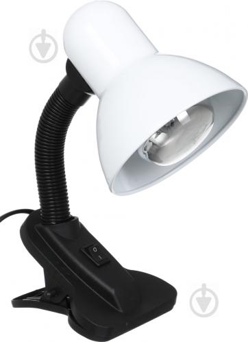 Настільна лампа офісна Accento lighting 1x40 Вт E27 білий - фото 1