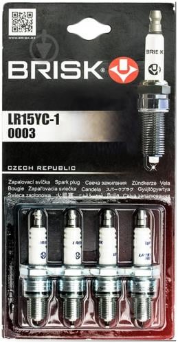 Свічка запалювання BRISK SUPER LR15YC-1 - фото 2 Свічка запалювання BRISK SUPER LR15YC-1 - фото 2