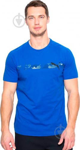 Футболка Puma Active Hero Raglan Tee р. XL синий 59423908 - фото 2 Футболка Puma Active Hero Raglan Tee р. XL синий 59423908 - фото 2