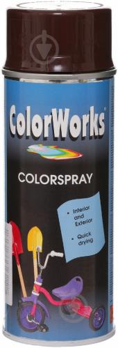 Эмаль аэрозольная RAL 8017 ColorWorks шоколадно-коричневый 400 мл - фото 2 Эмаль аэрозольная RAL 8017 ColorWorks шоколадно-коричневый 400 мл - фото 2