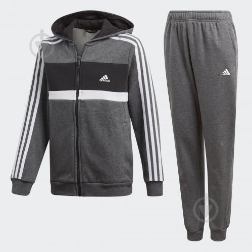 Костюм Adidas YB COTTON TS CH DN6908 р. 170 серый - фото 2 Костюм Adidas YB COTTON TS CH DN6908 р. 170 серый - фото 2