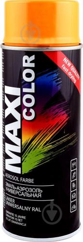 Эмаль Maxi Color аэрозольная универсальная декоративная RAL 1028 дынно-жёлтый глянец 400 мл - фото 2 Эмаль Maxi Color аэрозольная универсальная декоративная RAL 1028 дынно-жёлтый глянец 400 мл - фото 2