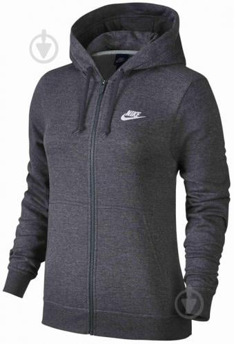 Джемпер Nike W NSW HOODIE FZ FLC р. L черный 853930-071 - фото 3 Джемпер Nike W NSW HOODIE FZ FLC р. L черный 853930-071 - фото 3