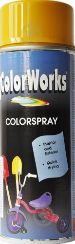 Эмаль аэрозольная RAL 1004 ColorWorks золотисто-желтый 400 мл - фото 2 Эмаль аэрозольная RAL 1004 ColorWorks золотисто-желтый 400 мл - фото 2