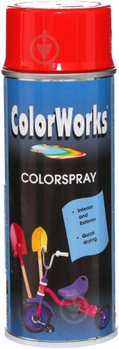 Эмаль аэрозольная RAL 2002 ColorWorks красно-оранжевый 400 мл - фото 2 Эмаль аэрозольная RAL 2002 ColorWorks красно-оранжевый 400 мл - фото 2